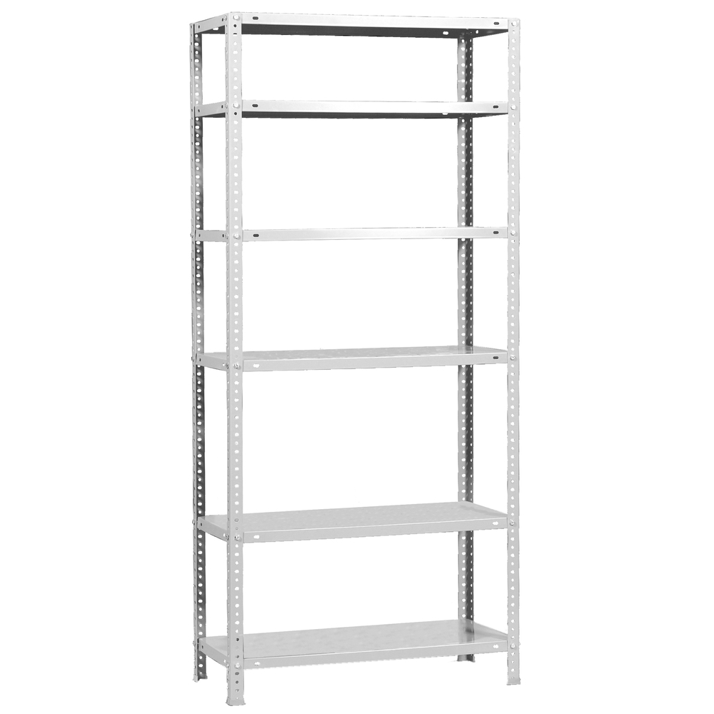 Rayonnage métallique léger à vis 2000x1100x300 - 6 niveaux Blanc - SIMON RACK - 8425437129933