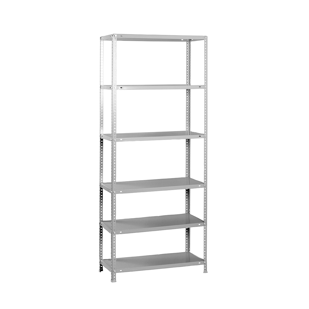 Rayonnage métallique léger à vis 2000x1100x300 - 6 niveaux Gris - SIMON RACK - 8425437129940