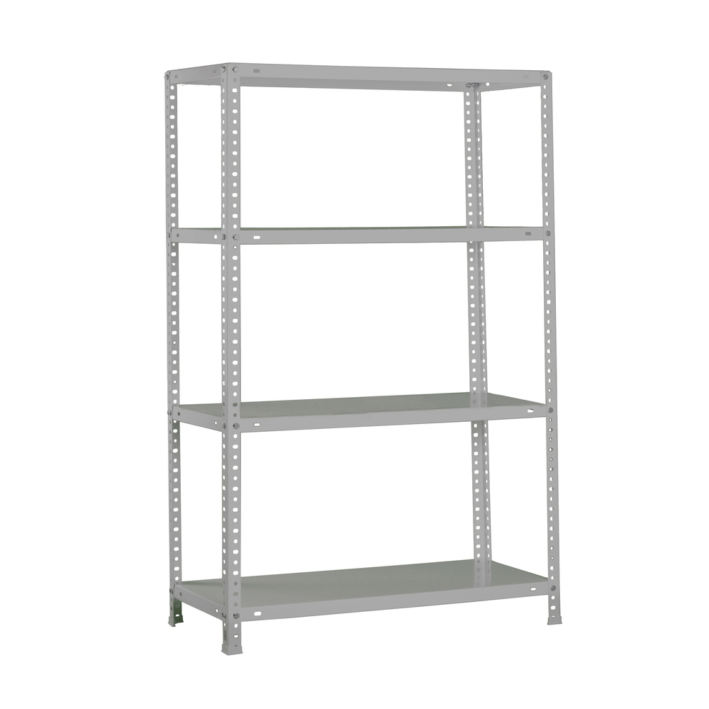 Rayonnage métallique léger à vis 1500x800x400 - 4 niveaux Gris - SIMON RACK - 8425437130038