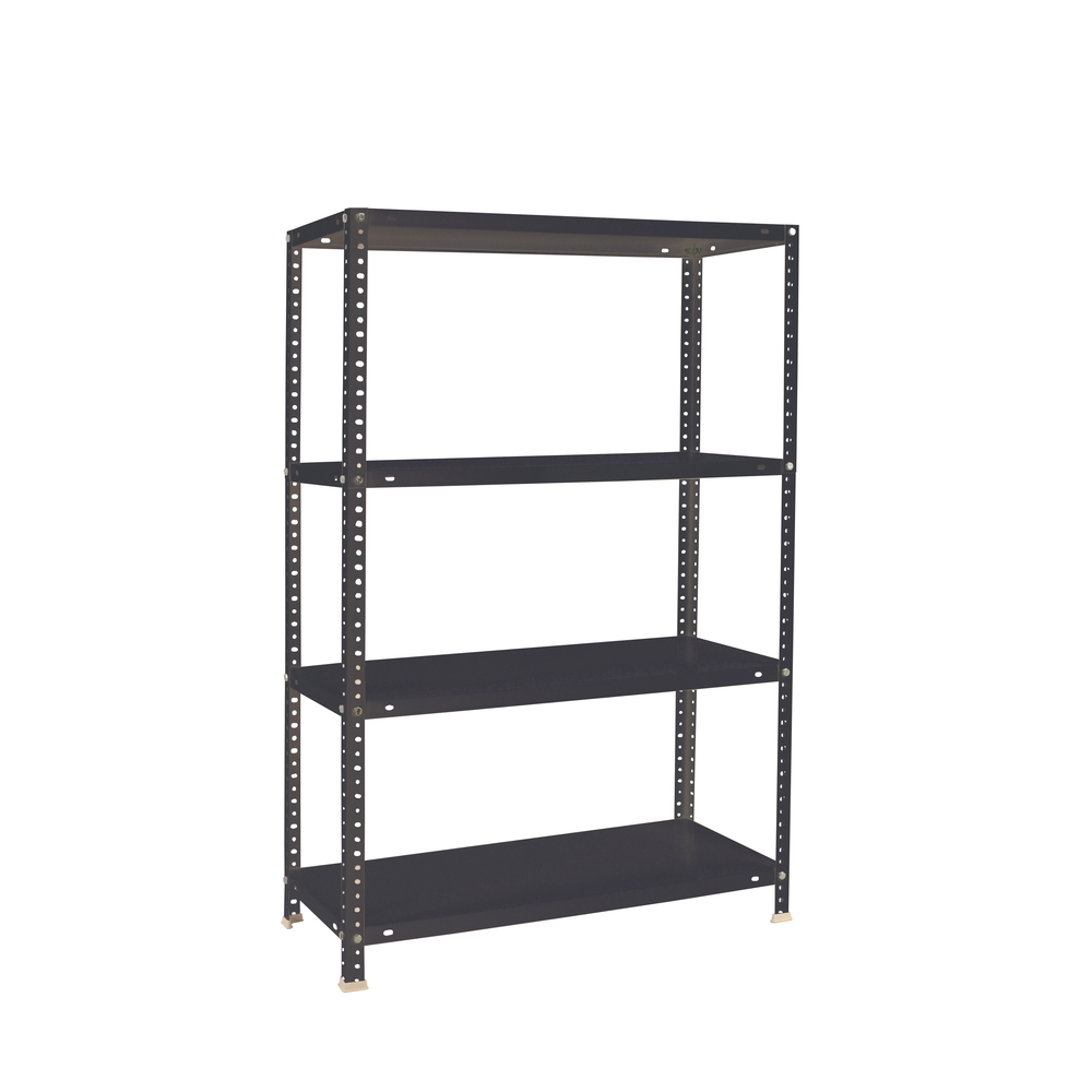 Rayonnage métallique léger à vis 1500x1100x400 - 4 niveaux Anthracite - SIMON RACK - 8425437130564