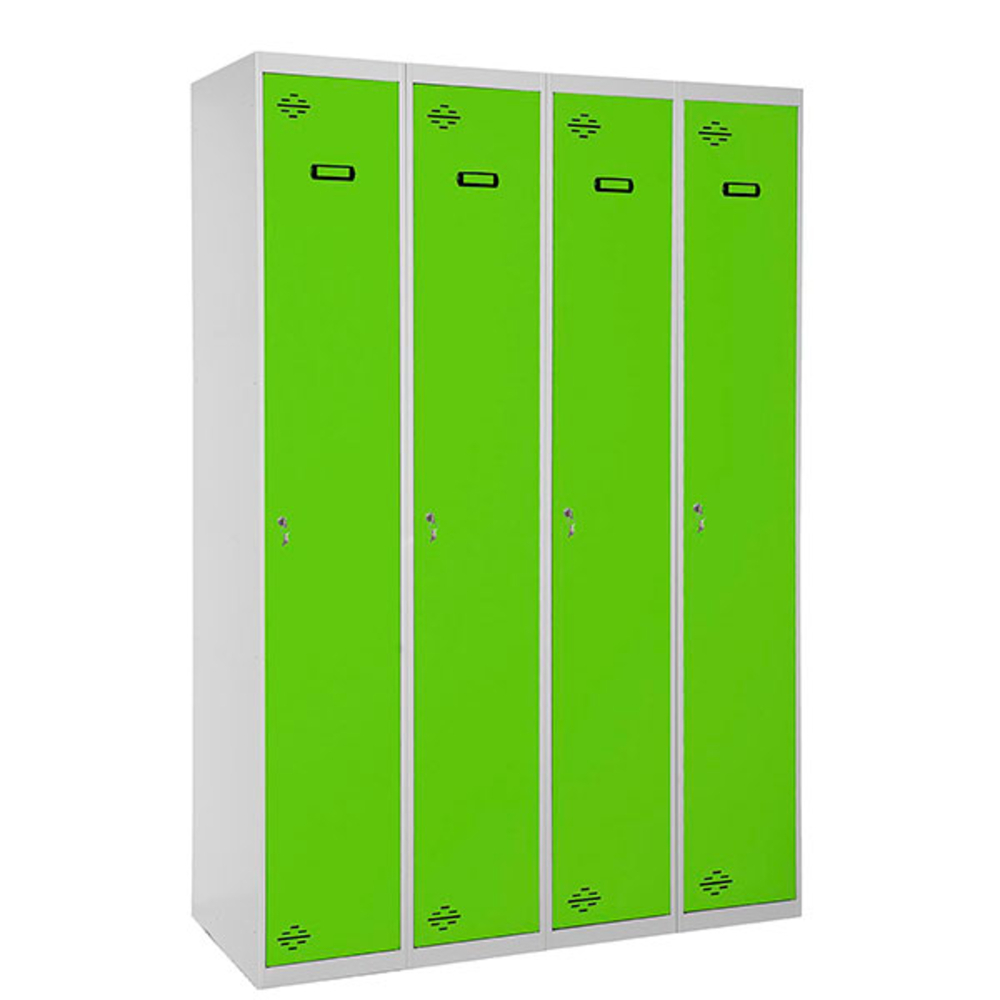 Vestiaire métallique 1800x1200x500 - Gris/Vert - SIMON RACK - 8425437134210