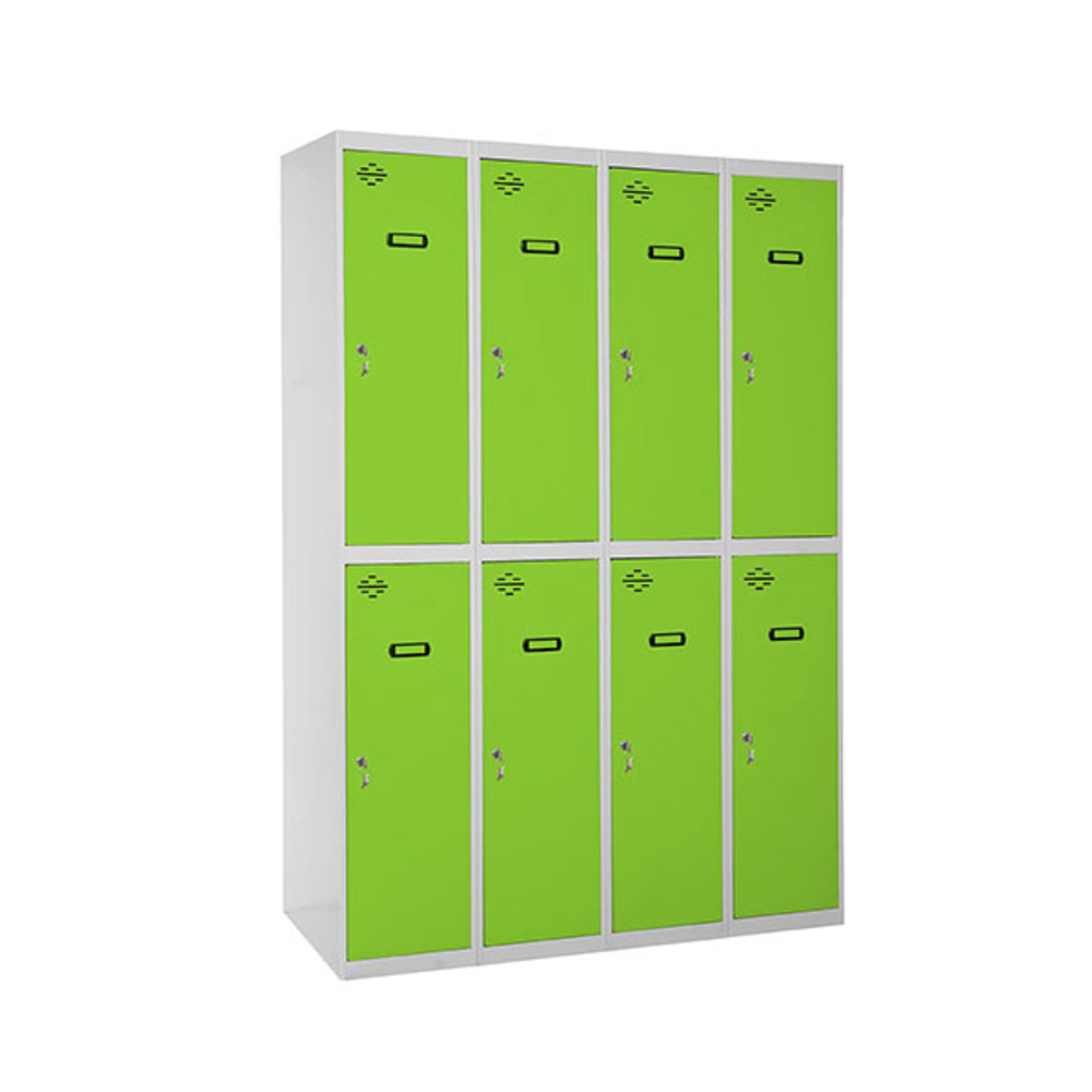 Vestiaire métallique 1800x1200x500 - Gris/Vert - SIMON RACK - 8425437134241