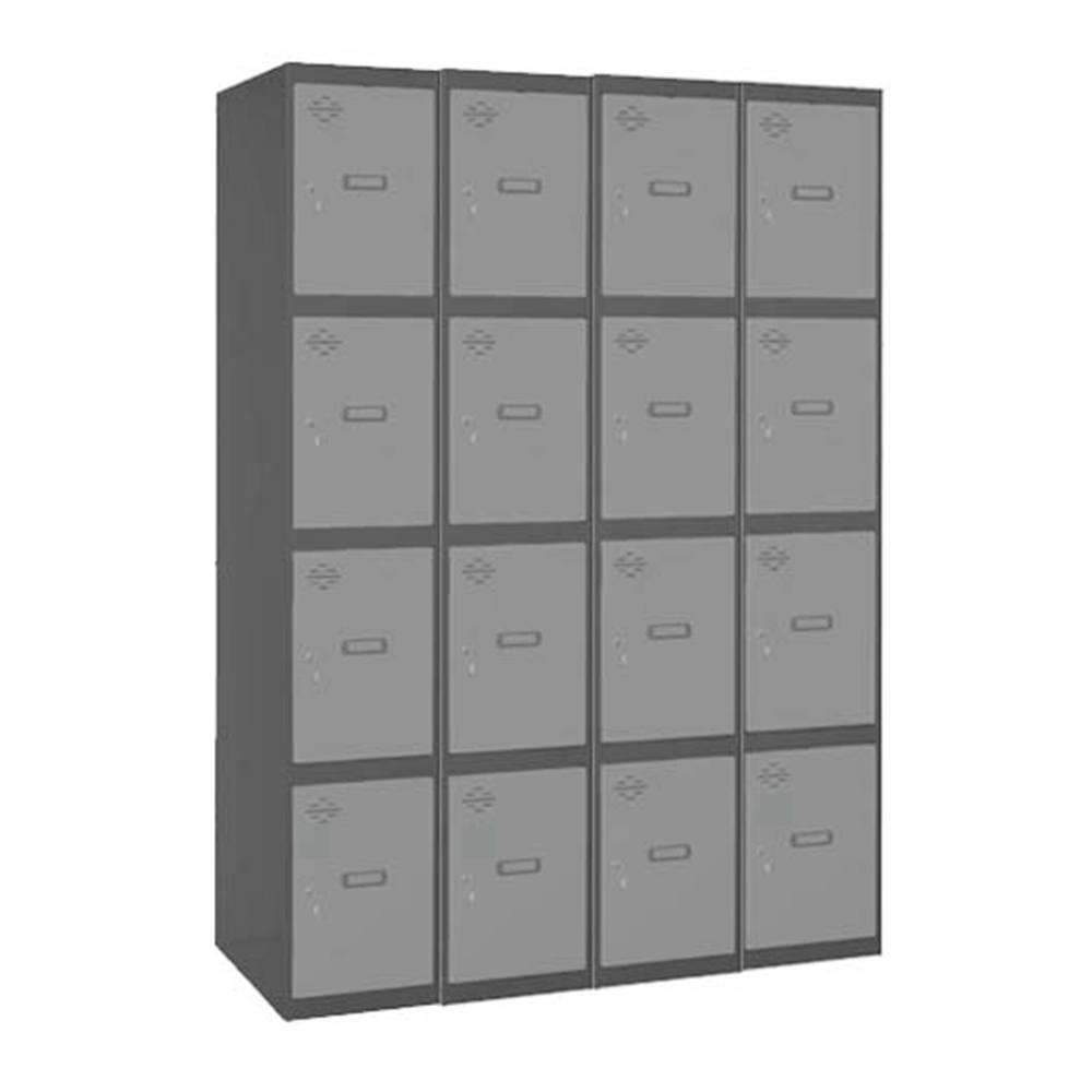 Vestiaire métallique 1800x1200x500 - Gris - SIMON RACK - 8425437134753