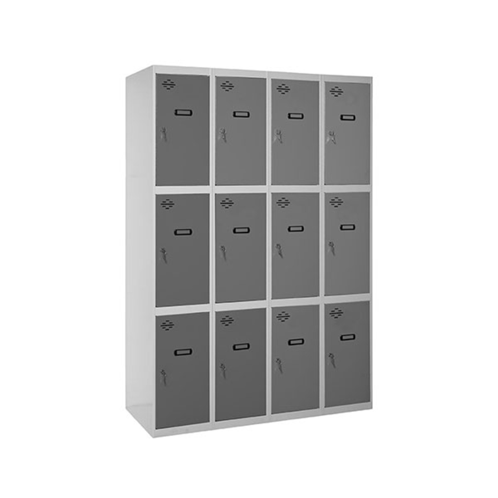 Vestiaire métallique 1800x1200x500 - Gris/Anthracite - SIMON RACK - 8425437134876