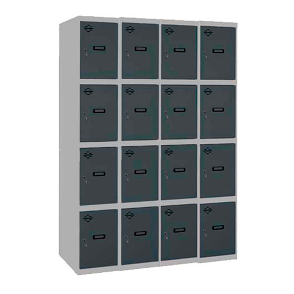Vestiaire métallique 1800x1200x500 - Gris/Anthracite - SIMON RACK - 8425437134906