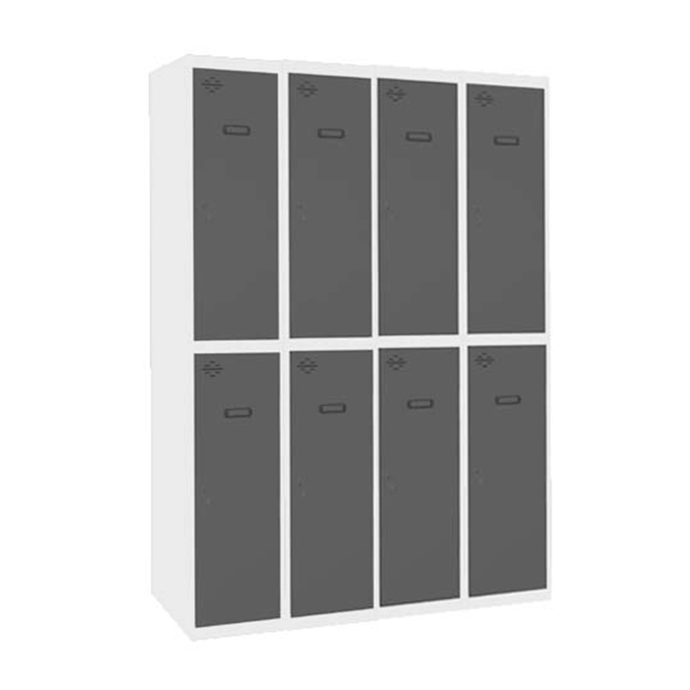Vestiaire métallique 1800x1200x500 - Bleu/Anthracite - SIMON RACK - 8425437134999