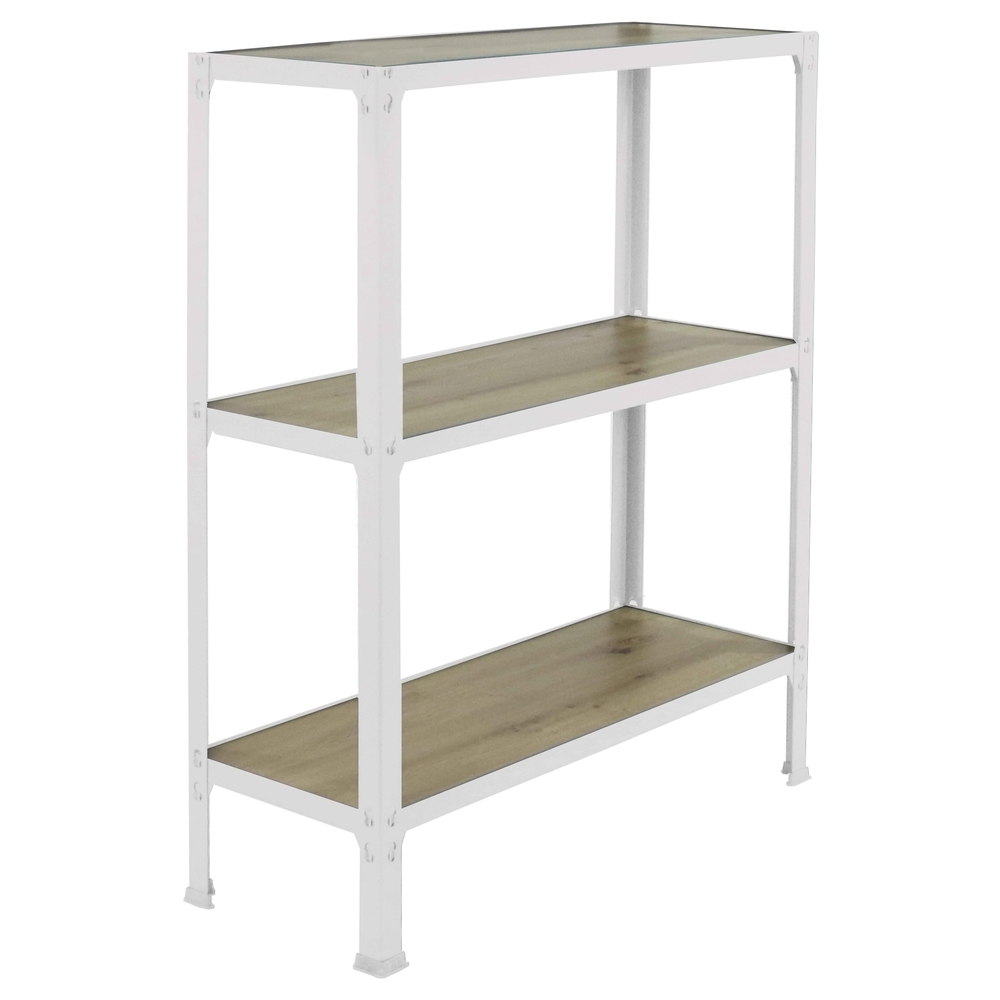 Rayonnage intérieur 900x800x300 - 3 niveaux Blanc - SIMON RACK - 8425437137020