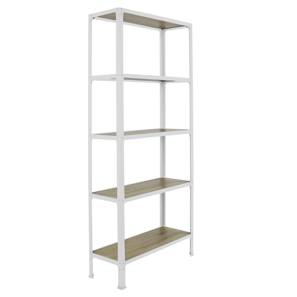 Rayonnage intérieur 1800x800x300 - 5 niveaux Blanc - SIMON RACK - 8425437137044