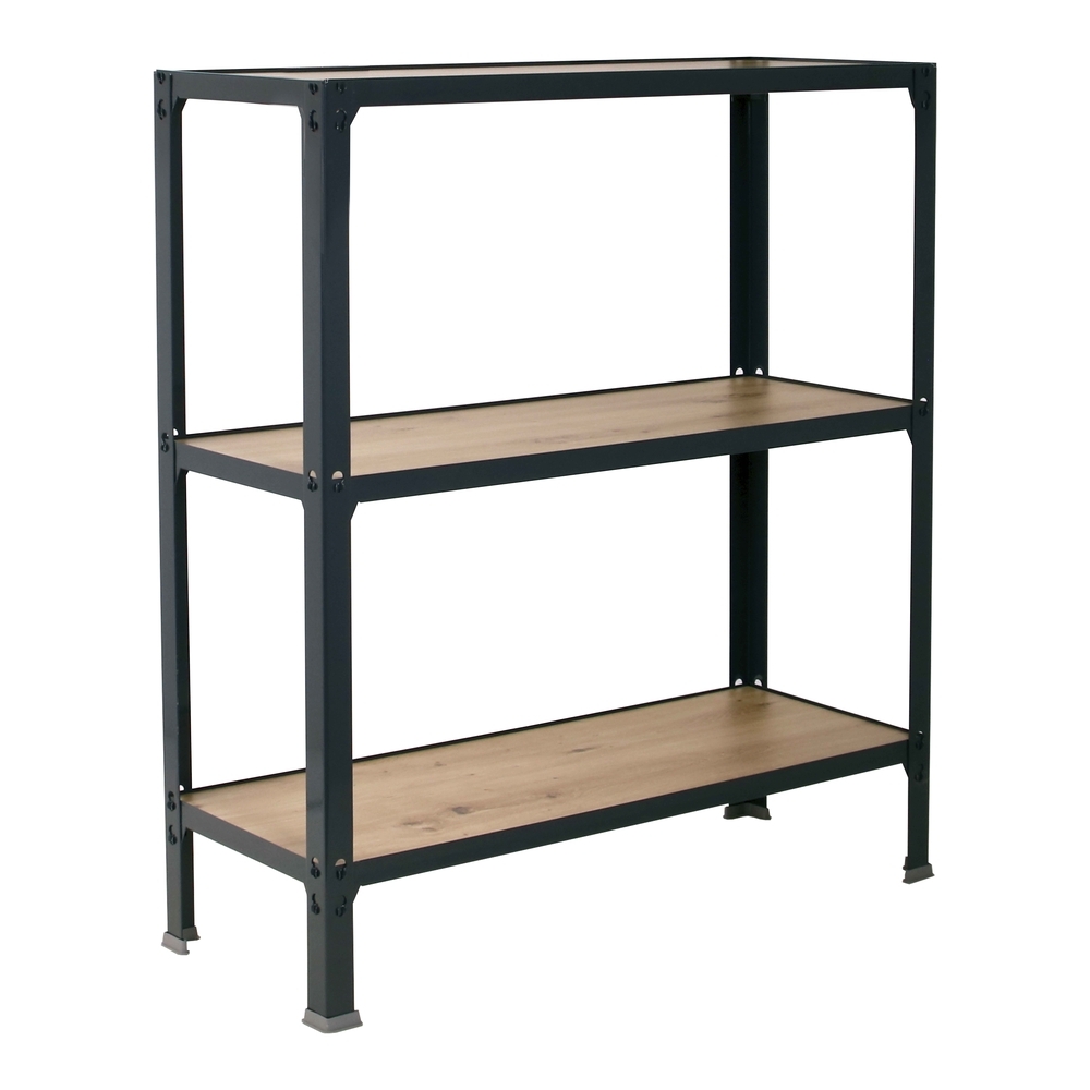 Rayonnage intérieur 900x800x300 - 3 niveaux Anthracite - SIMON RACK - 8425437137051