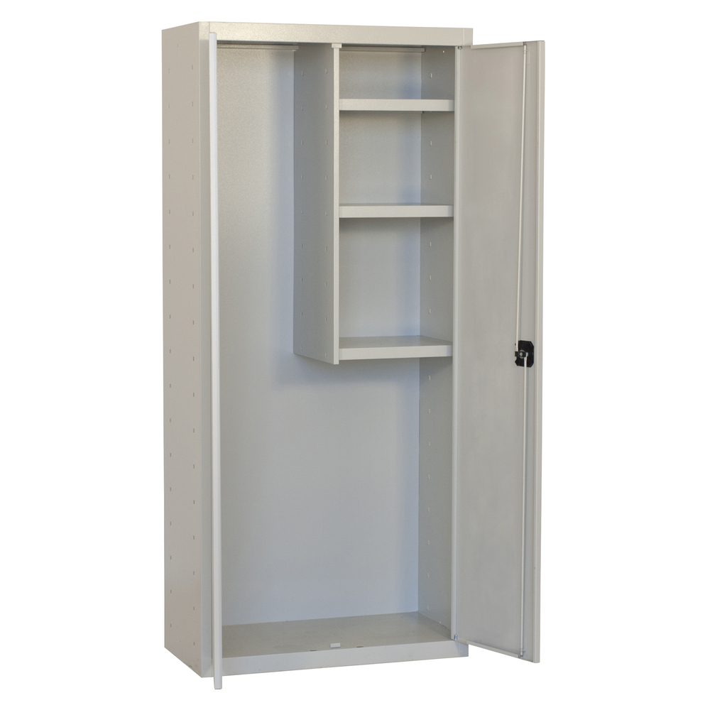 Vestiaire métallique 1800x800x400 - 3 niveaux Gris - SIMON RACK - 8425437142574