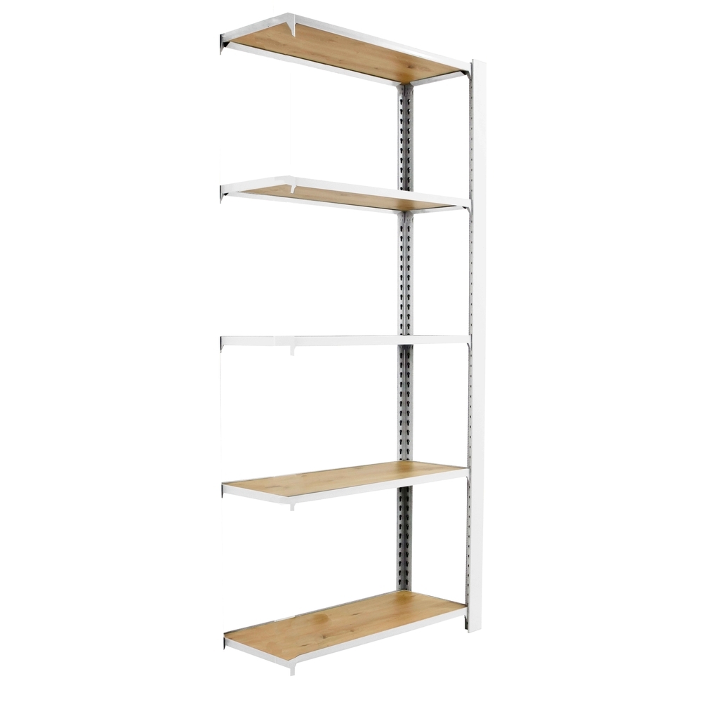 Rayonnage de bureau charge légère sans vis 2100x900x300 - 5 niveaux Blanc - SIMON RACK - 8425437146992