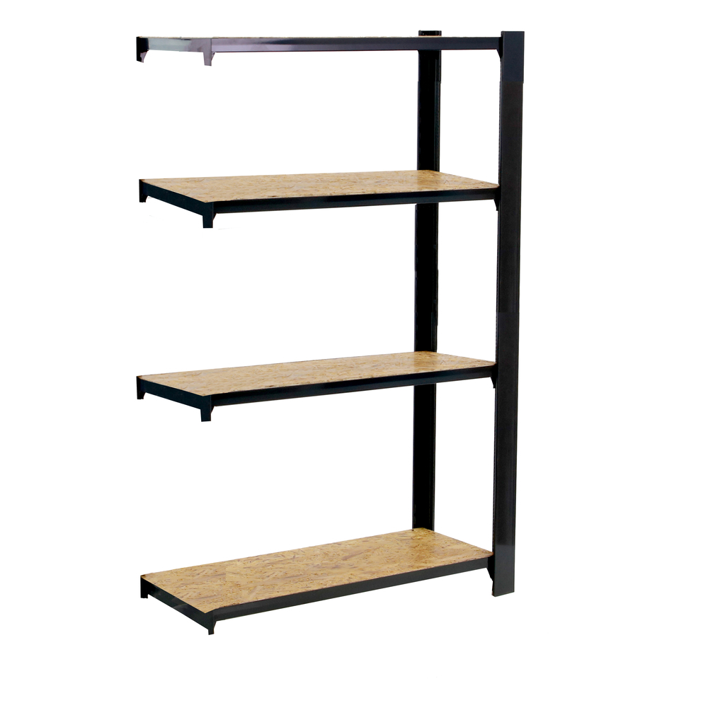 Rayonnage de bureau charge légère sans vis 1500x900x300 - 4 niveaux Anthracite - SIMON RACK - 8425437147333