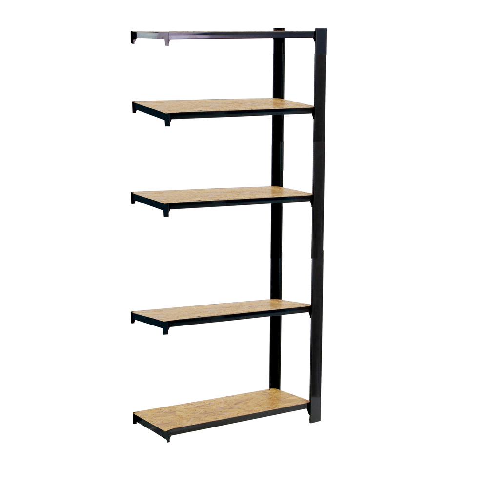 Rayonnage de bureau charge légère sans vis 2100x900x300 - 5 niveaux Anthracite - SIMON RACK - 8425437147357