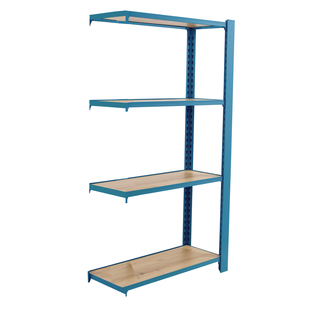 Rayonnage de bureau charge légère sans vis 1500x900x400 - 4 niveaux Bleu - SIMON RACK - 8425437147463