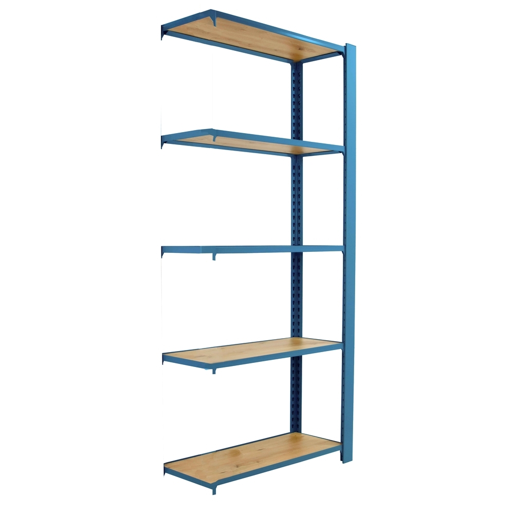 Rayonnage de bureau charge légère sans vis 2100x900x400 - 5 niveaux Bleu - SIMON RACK - 8425437147487