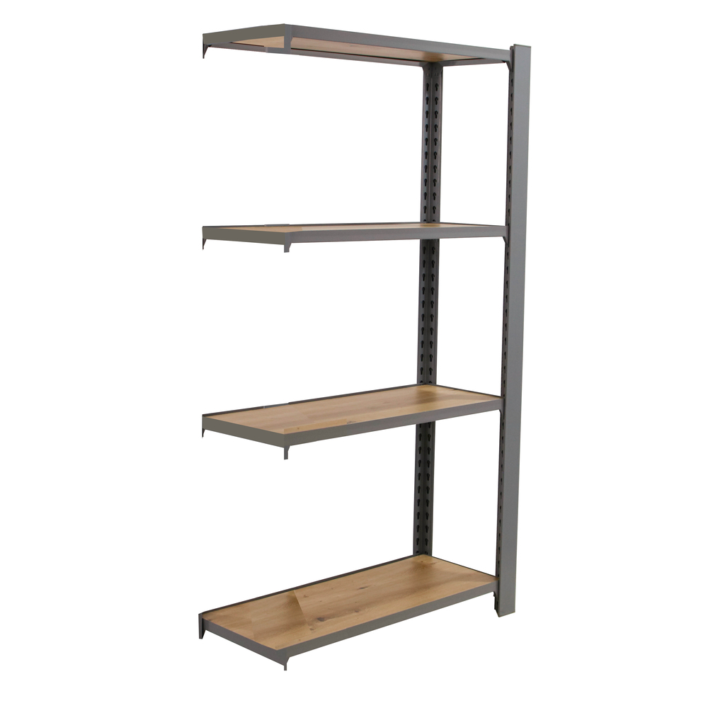 Rayonnage de bureau charge légère sans vis 1500x900x400 - 4 niveaux Gris - SIMON RACK - 8425437147708