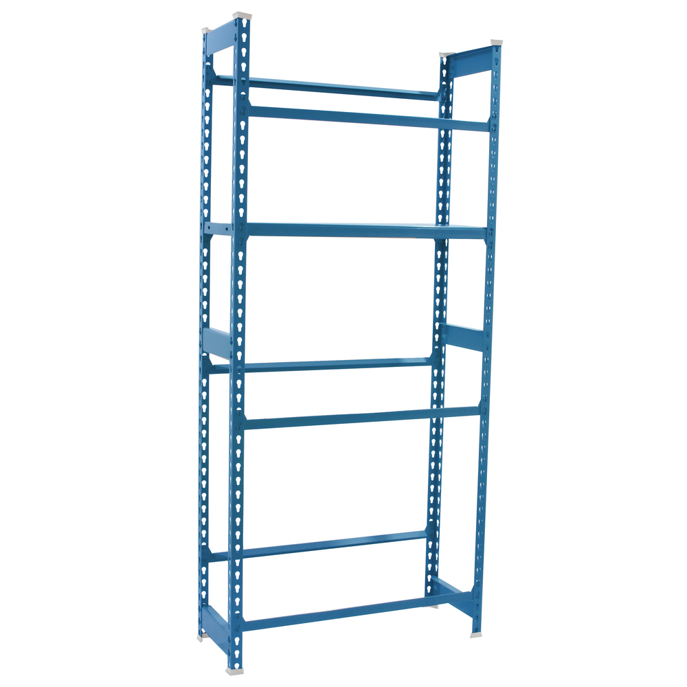 Rayonnage léger tri de bouteille sans vis 1000x800x300 - 4 niveaux Bleu - SIMON RACK - 8425437147937
