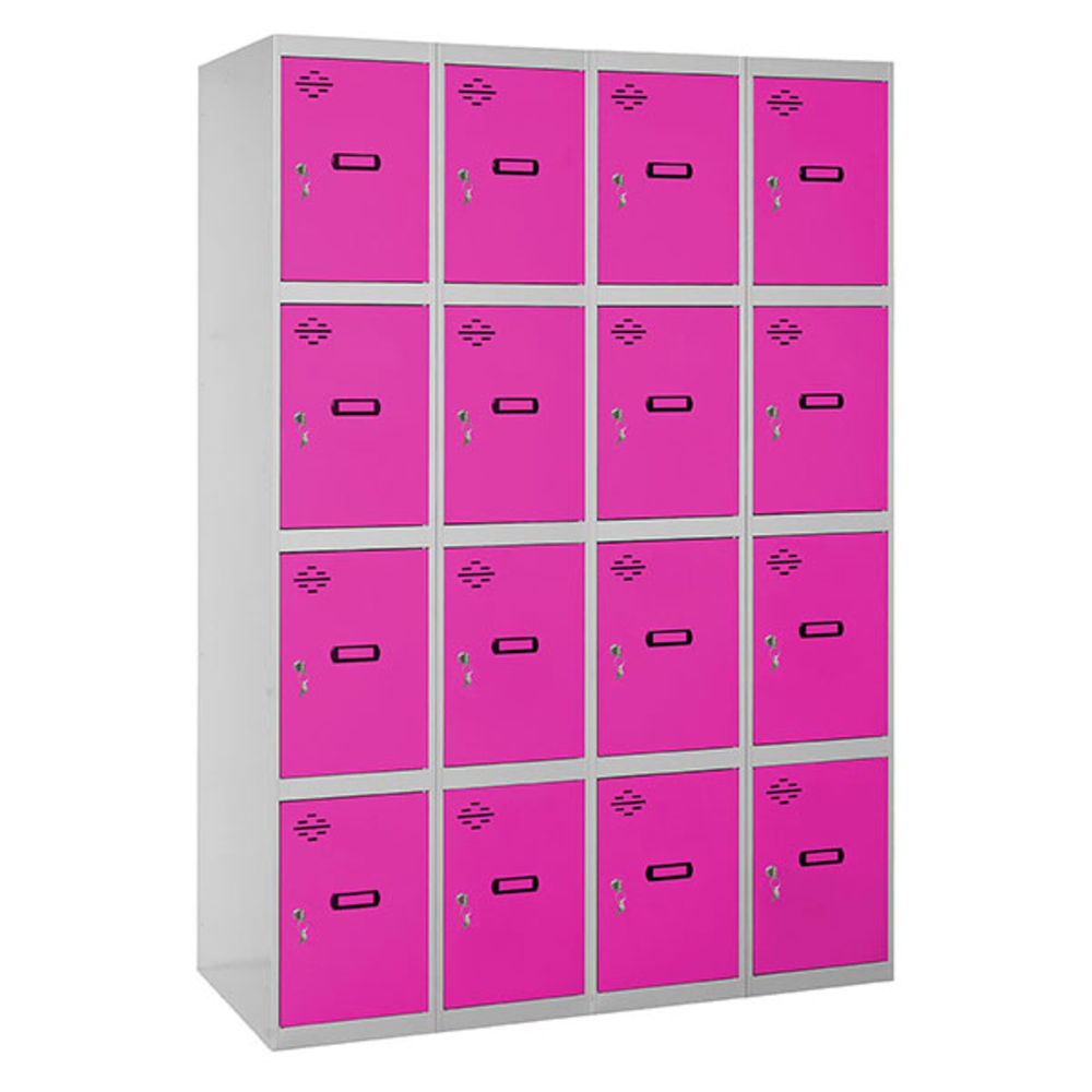 Vestiaire métallique 1800x1600x500 - Gris/Rose - SIMON RACK - 8425437148446