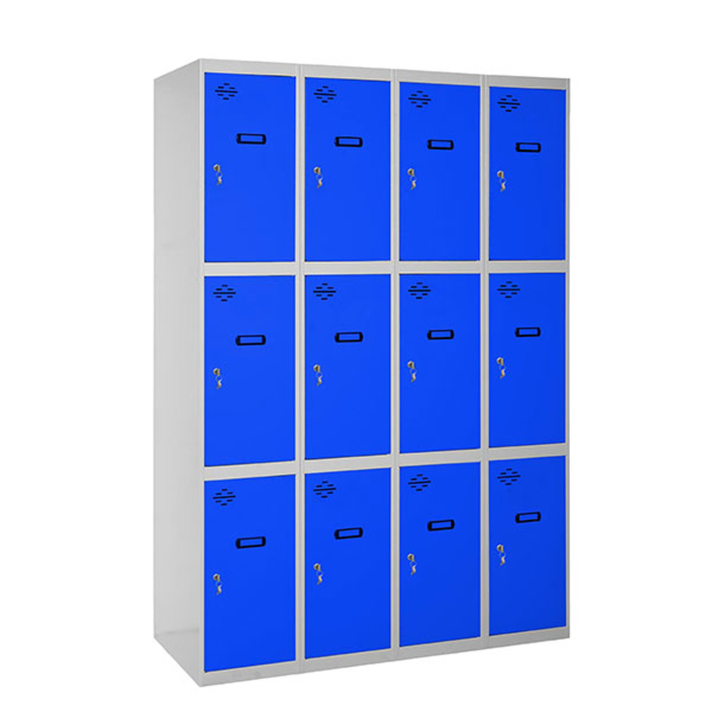 Vestiaire métallique 1800x1600x500 - Gris/Bleu - SIMON RACK - 8425437148507