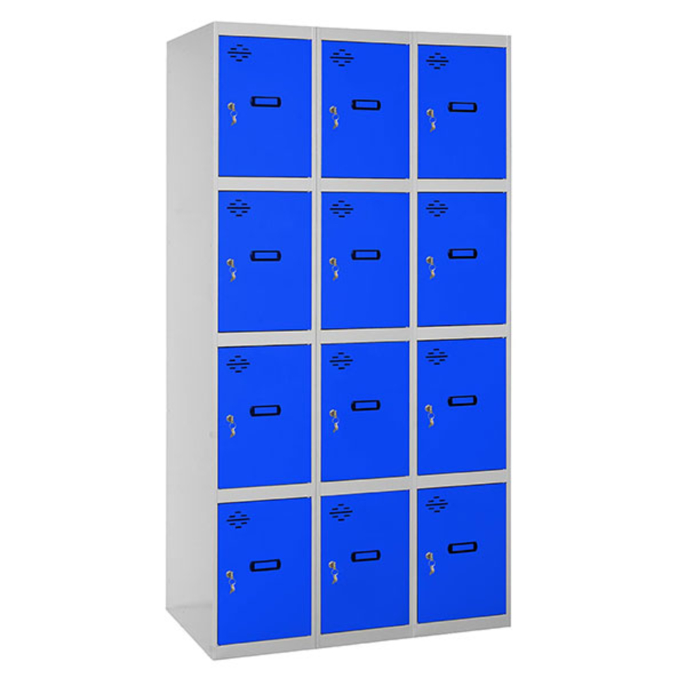 Vestiaire métallique 1800x1200x500 - Gris/Bleu - SIMON RACK - 8425437148521