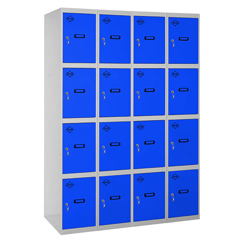 Vestiaire métallique 1800x1600x500 - Gris/Bleu - SIMON RACK - 8425437148538