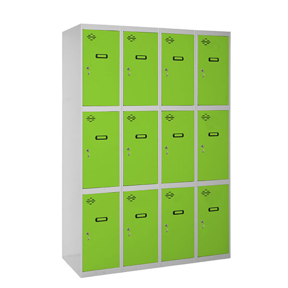 Vestiaire métallique 1800x1600x500 - Gris/Vert - SIMON RACK - 8425437148682