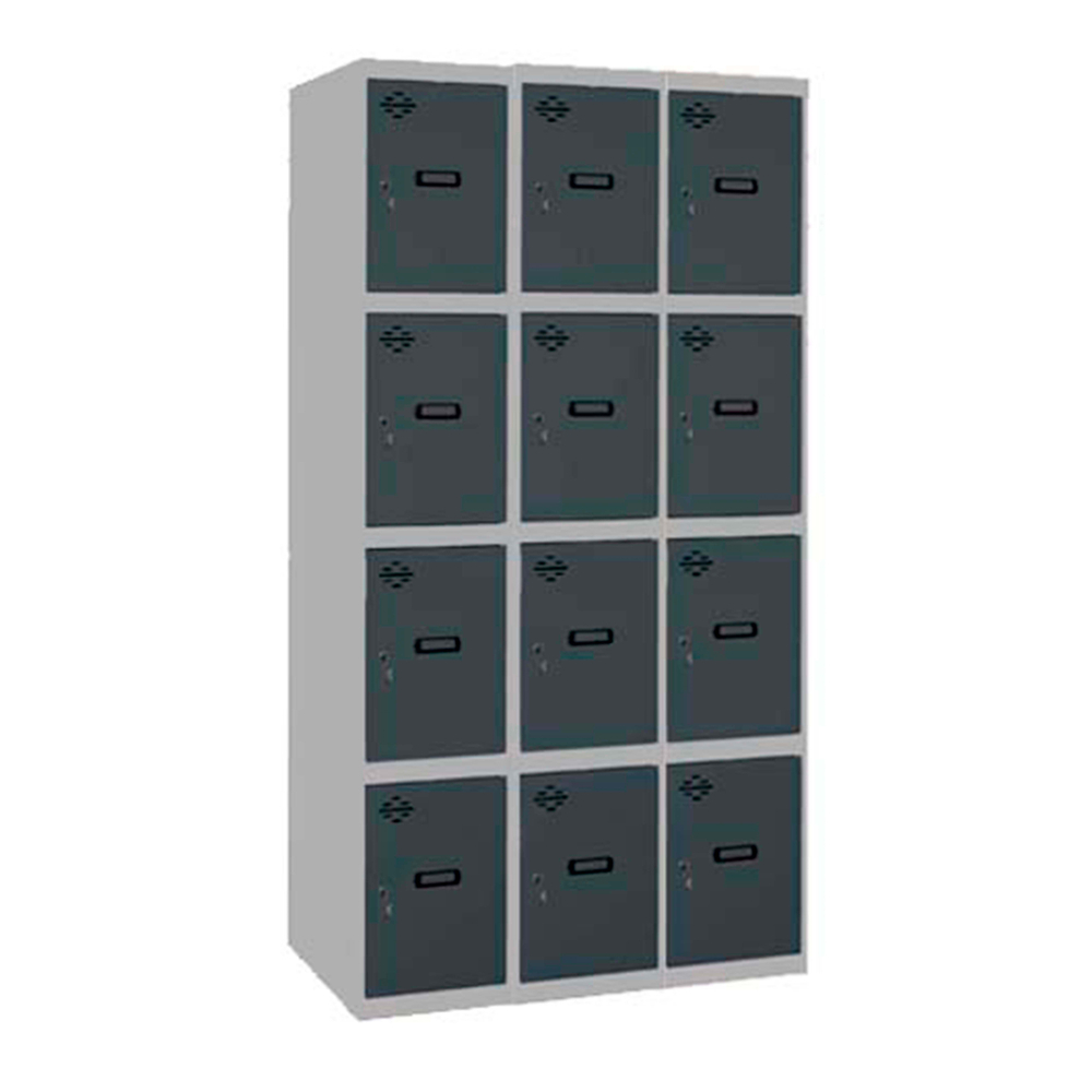 Vestiaire métallique 1800x1200x500 - Gris/Anthracite - SIMON RACK - 8425437148927
