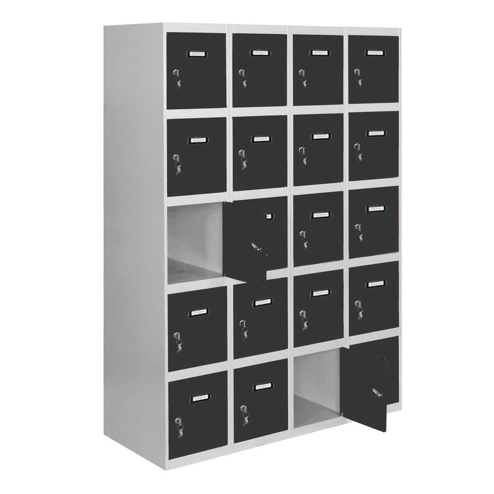 Vestiaire métallique 1800x1600x500 - Gris/Anthracite - SIMON RACK - 8425437148965