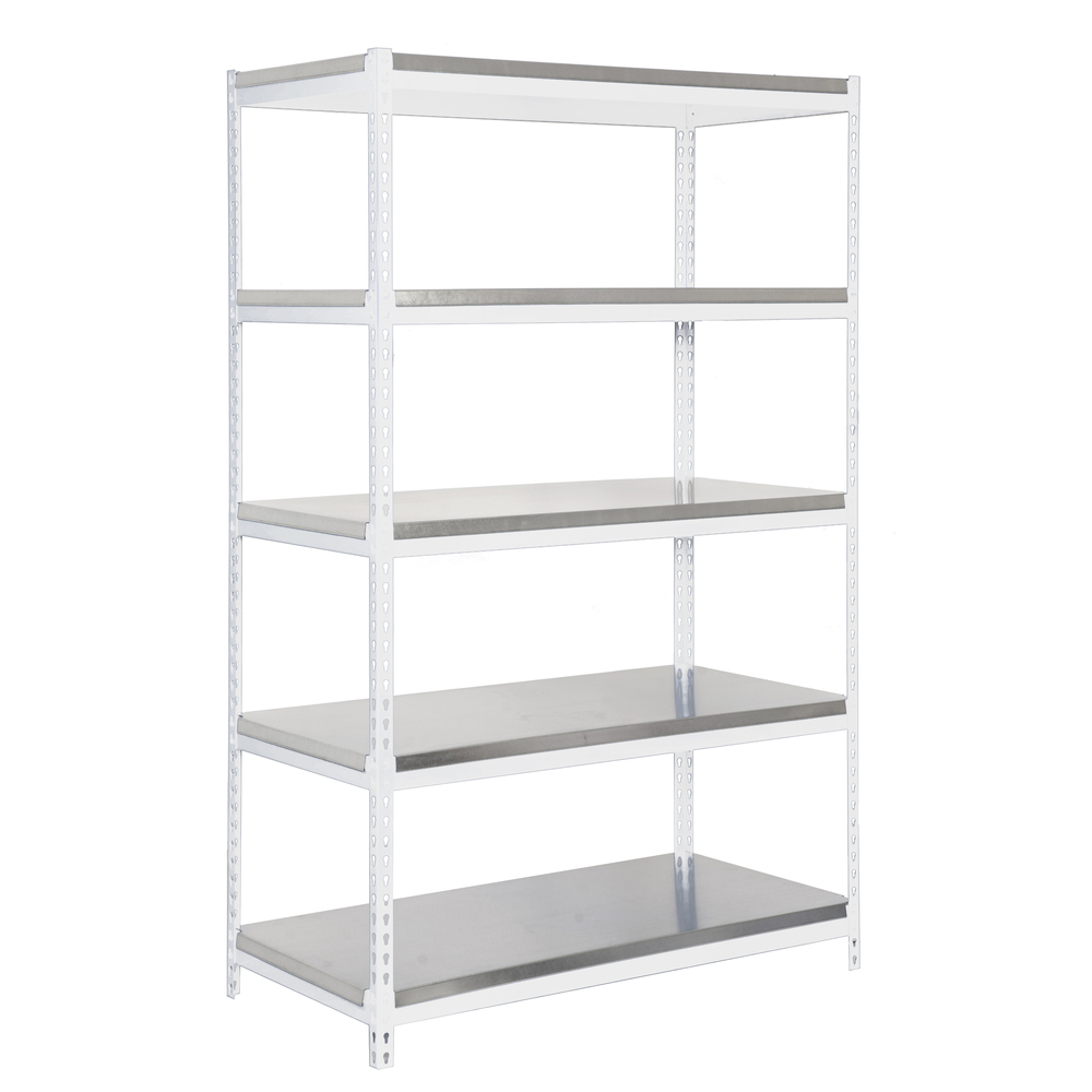 Étagère charge moyenne 300 kg 2000x1200x450 - 5 niveaux Blanc - SIMON RACK - 8425437150142