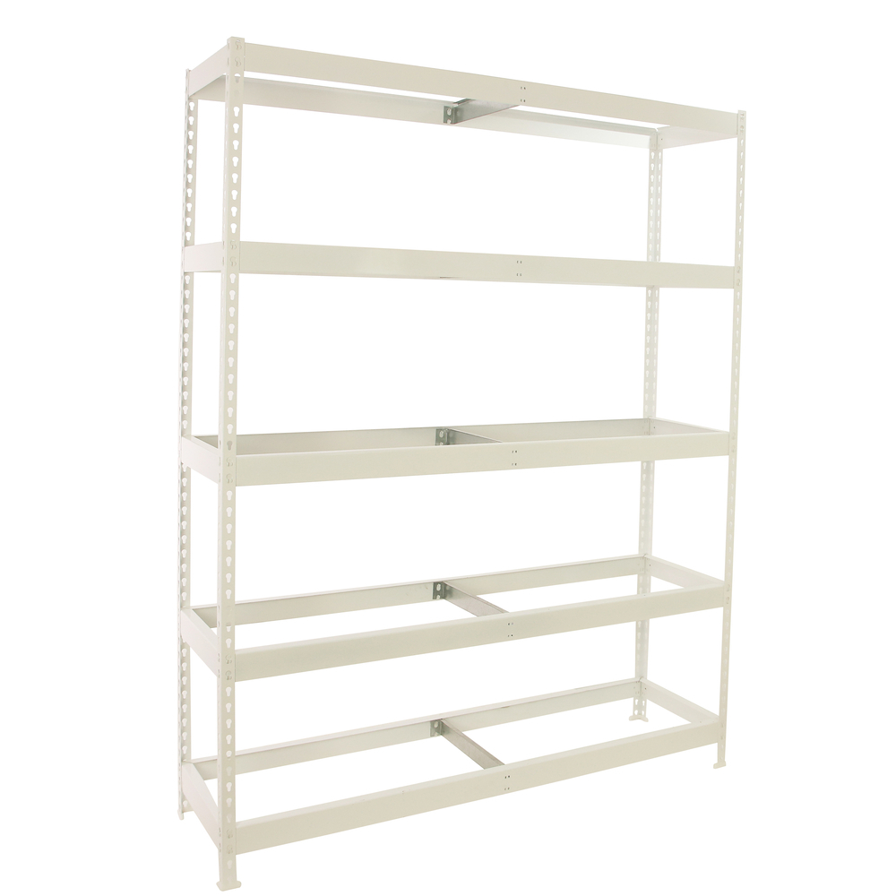 Étagère charge moyenne 400kg - 2000x1800x600 - 5 niveaux Blanc - SIMON RACK - 8425437151255
