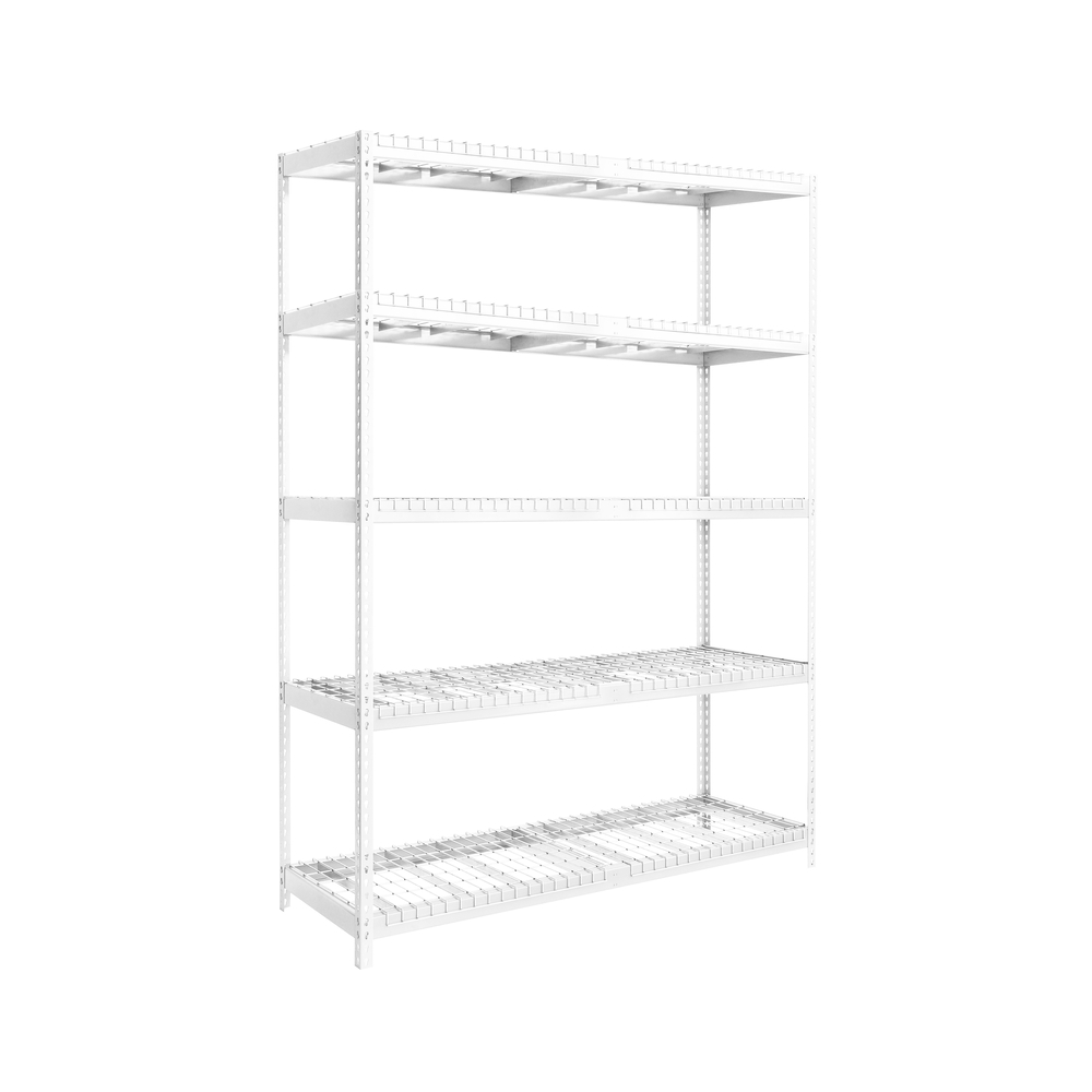 Étagère charge moyenne 400kg - 2000x1800x600 - 5 niveaux Blanc - SIMON RACK - 8425437151286