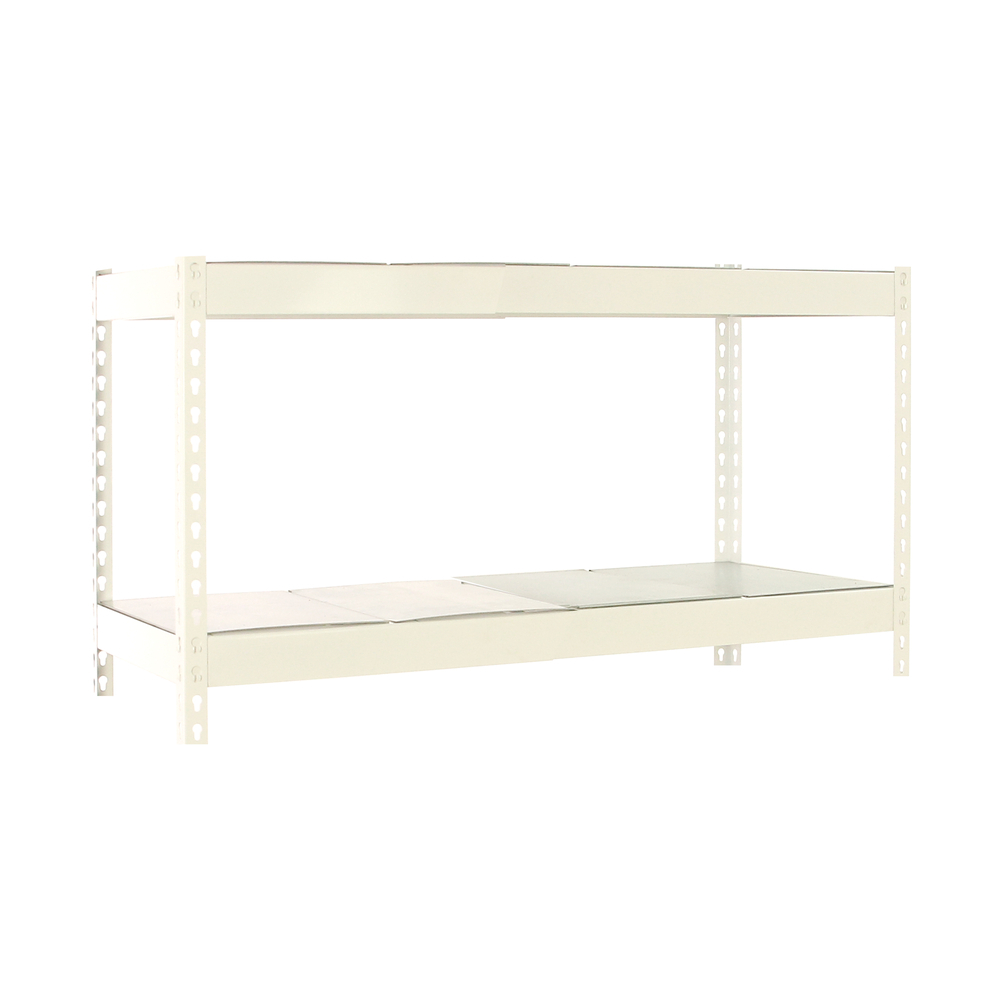 Étagère charge moyenne 500 à 600kg - 900x1200x450 - 2 niveaux Blanc - SIMON RACK - 8425437151804