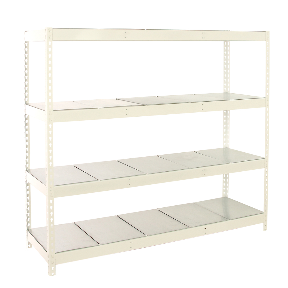 Étagère charge moyenne 500 à 600kg - 2000x2400x450 - 4 niveaux Blanc - SIMON RACK - 8425437153280