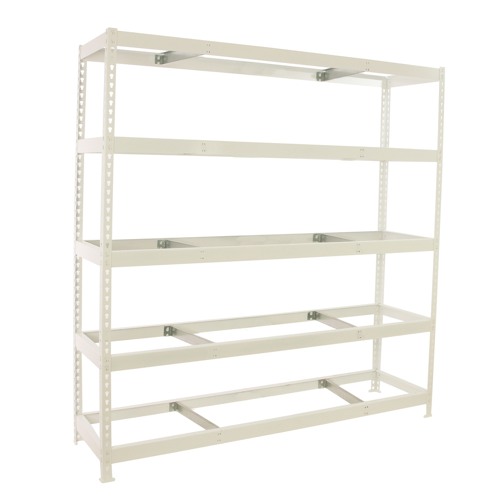 Étagère charge moyenne 500 à 600kg - 2000x2400x600 - 5 niveaux Blanc - SIMON RACK - 8425437153389