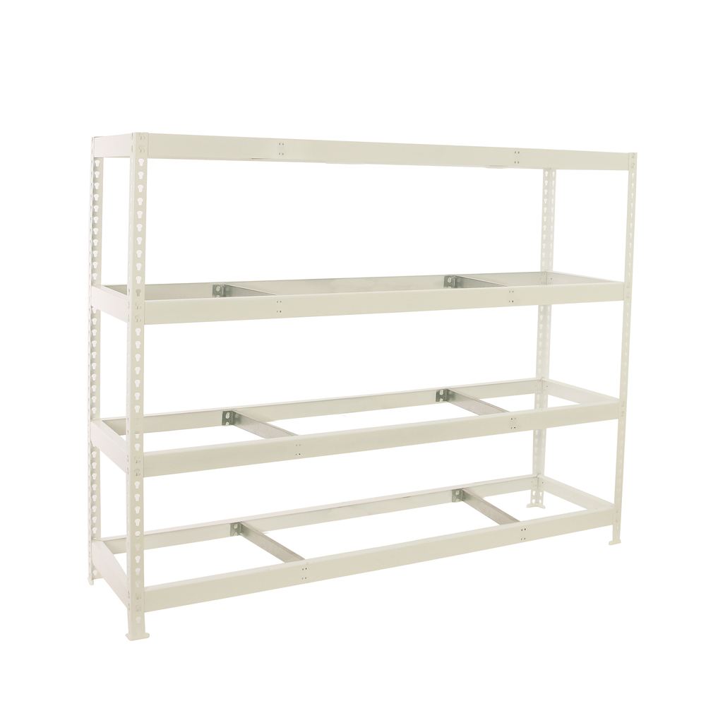 Étagère charge moyenne 500 à 600kg - 2000x2400x750 - 4 niveaux Blanc - SIMON RACK - 8425437153440