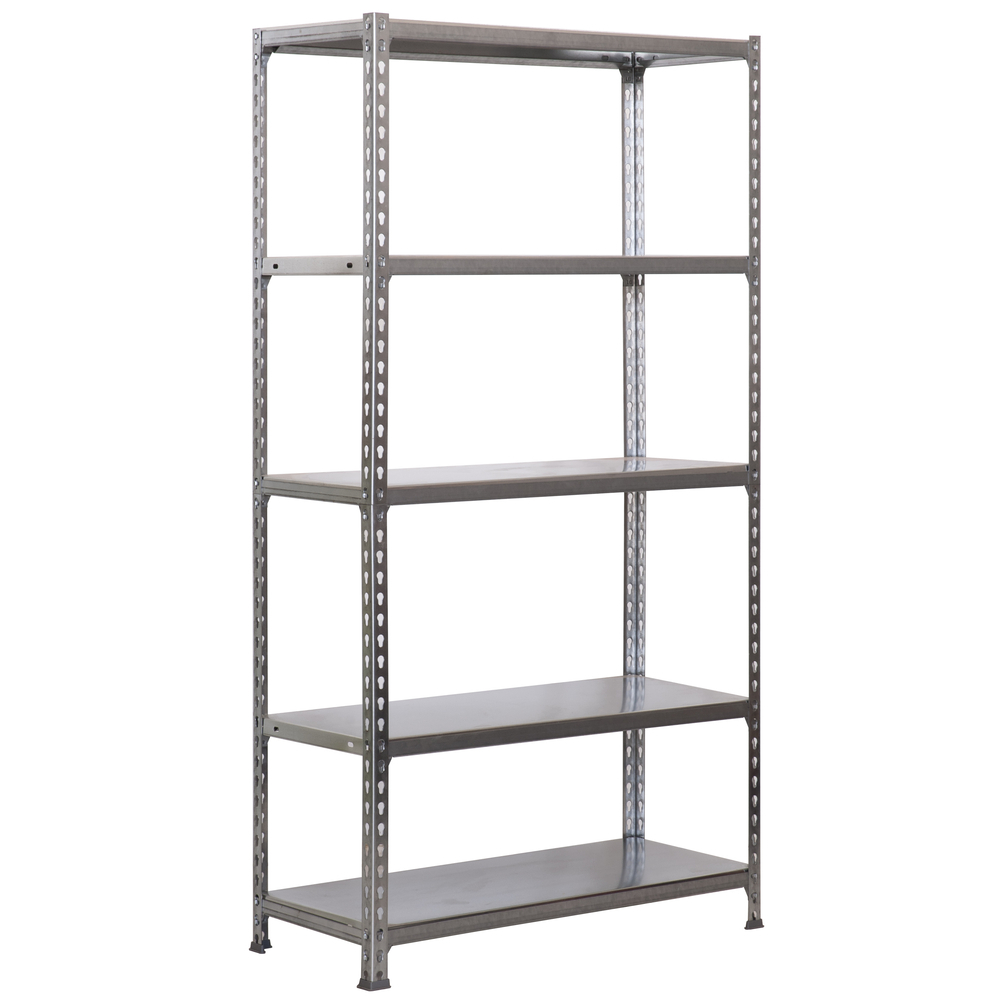 Étagère en kit charge légère sans vis 1800x900x300 - 5 niveaux Galvanisé - SIMON RACK - 8435104907665