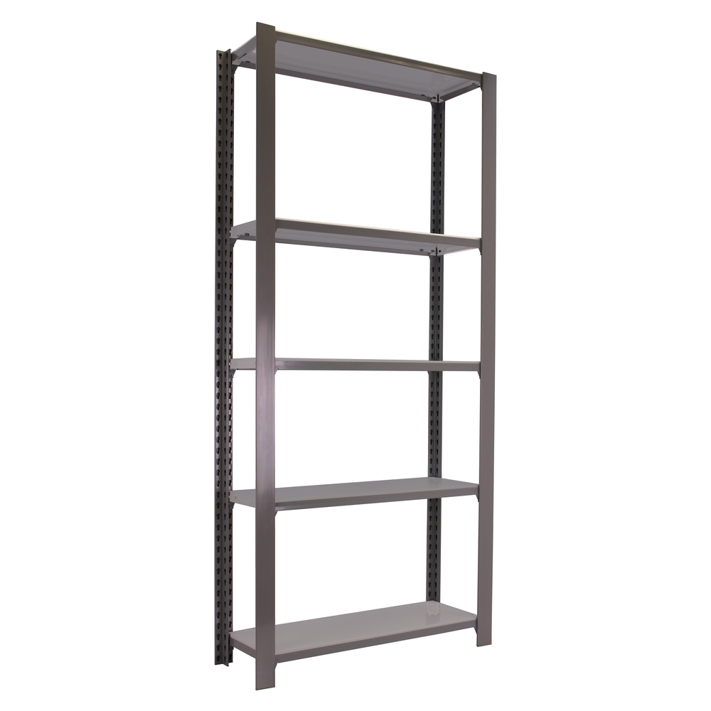 Rayonnage de bureau charge légère sans vis 2100x900x300 - 5 niveaux Gris - SIMON RACK - 8435104916186