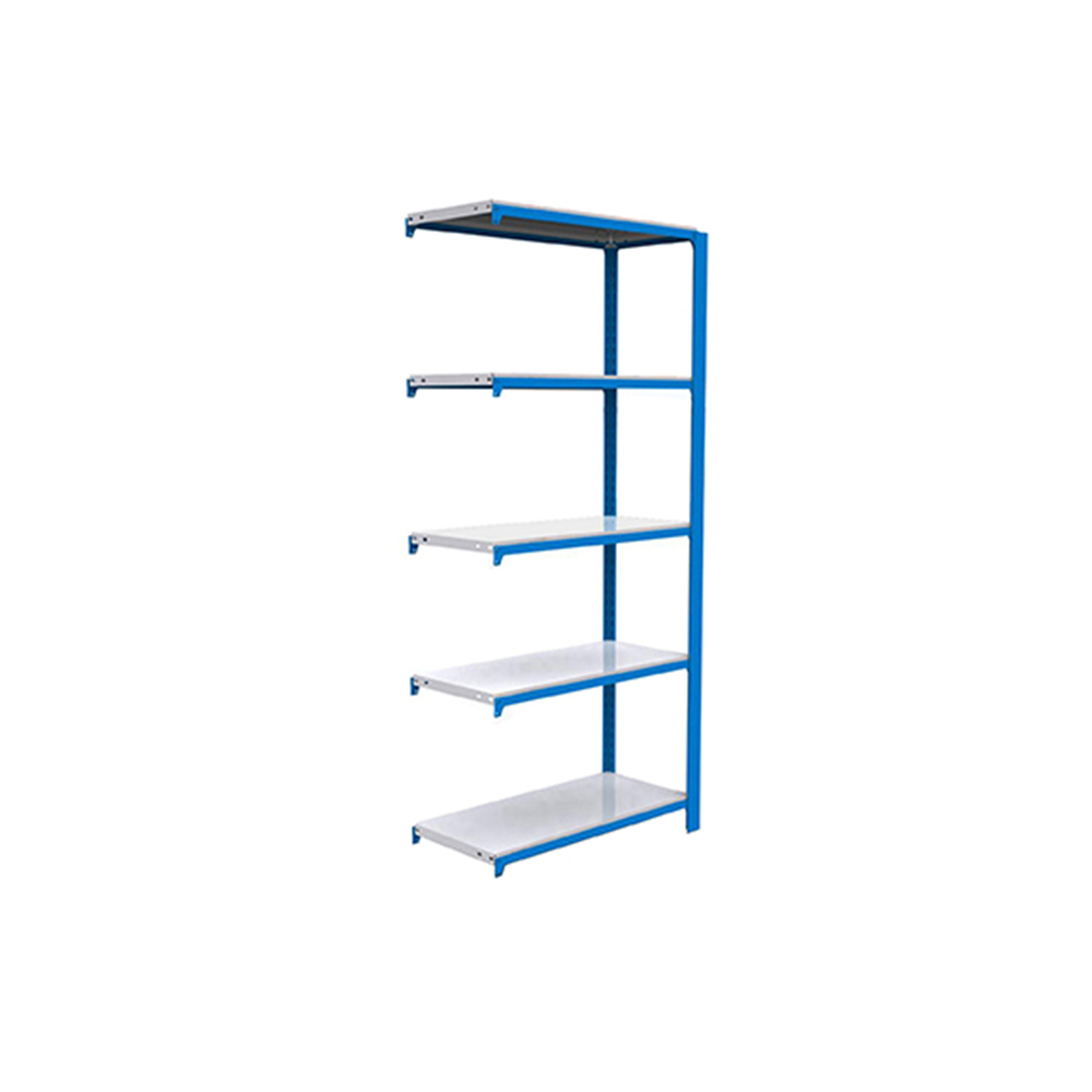 Rayonnage de bureau charge légère sans vis 2100x900x300 - 5 niveaux Bleu/Blanc - SIMON RACK - 8435104916193