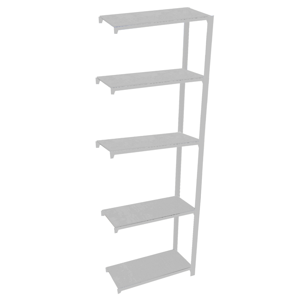 Rayonnage de bureau charge légère sans vis 2100x900x300 - 5 niveaux Gris - SIMON RACK - 8435104916254