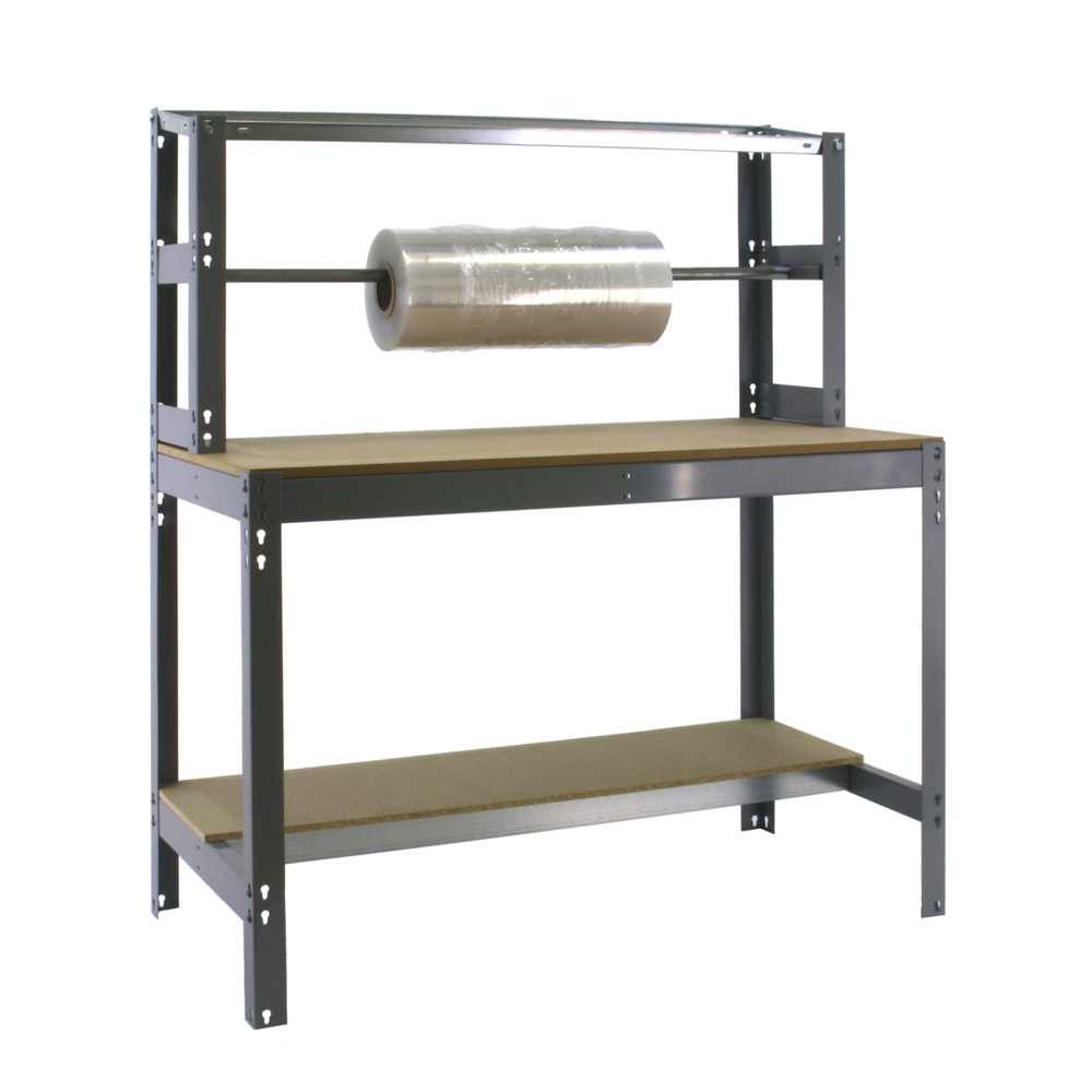 Kit établi Bricolage - 1445x910x760 - 3 niveaux Gris/Bois - SIMON RACK - 8435104919767