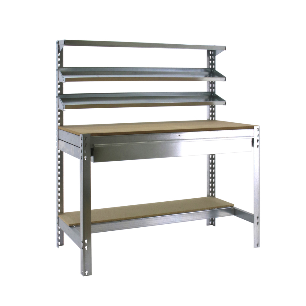 Kit établi Bricolage - 1445x1510x760 - 5 niveaux Bois - SIMON RACK - 8435104932438