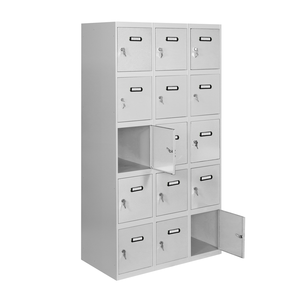 Vestiaire métallique monté 1800x1200x500 - Gris - SIMON RACK - 8435104935316