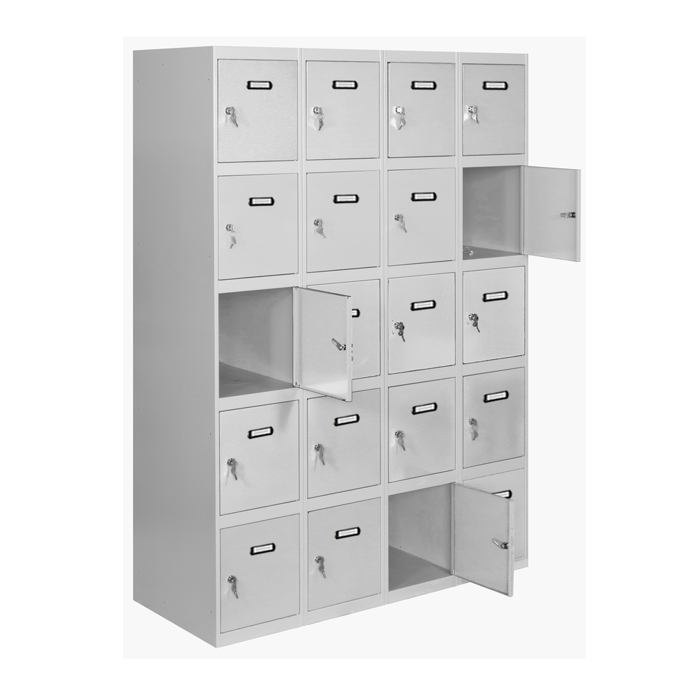 Vestiaire métallique monté 1800x1200x500 - Gris - SIMON RACK - 8435104935323