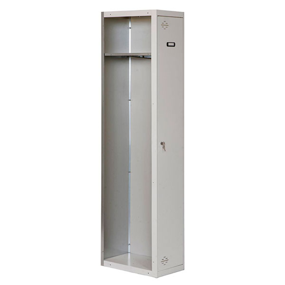 Vestiaire métallique monté 1800x400x500 - 1 niveau Orange/Gris - SIMON RACK - 8435104936221