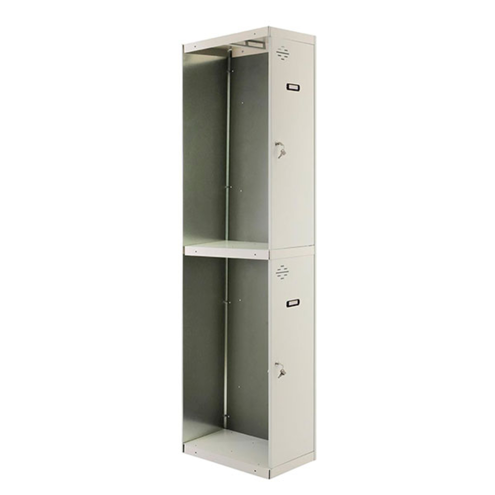 Vestiaire métallique monté 1800x300x500 - Orange/Gris - SIMON RACK - 8435104936245