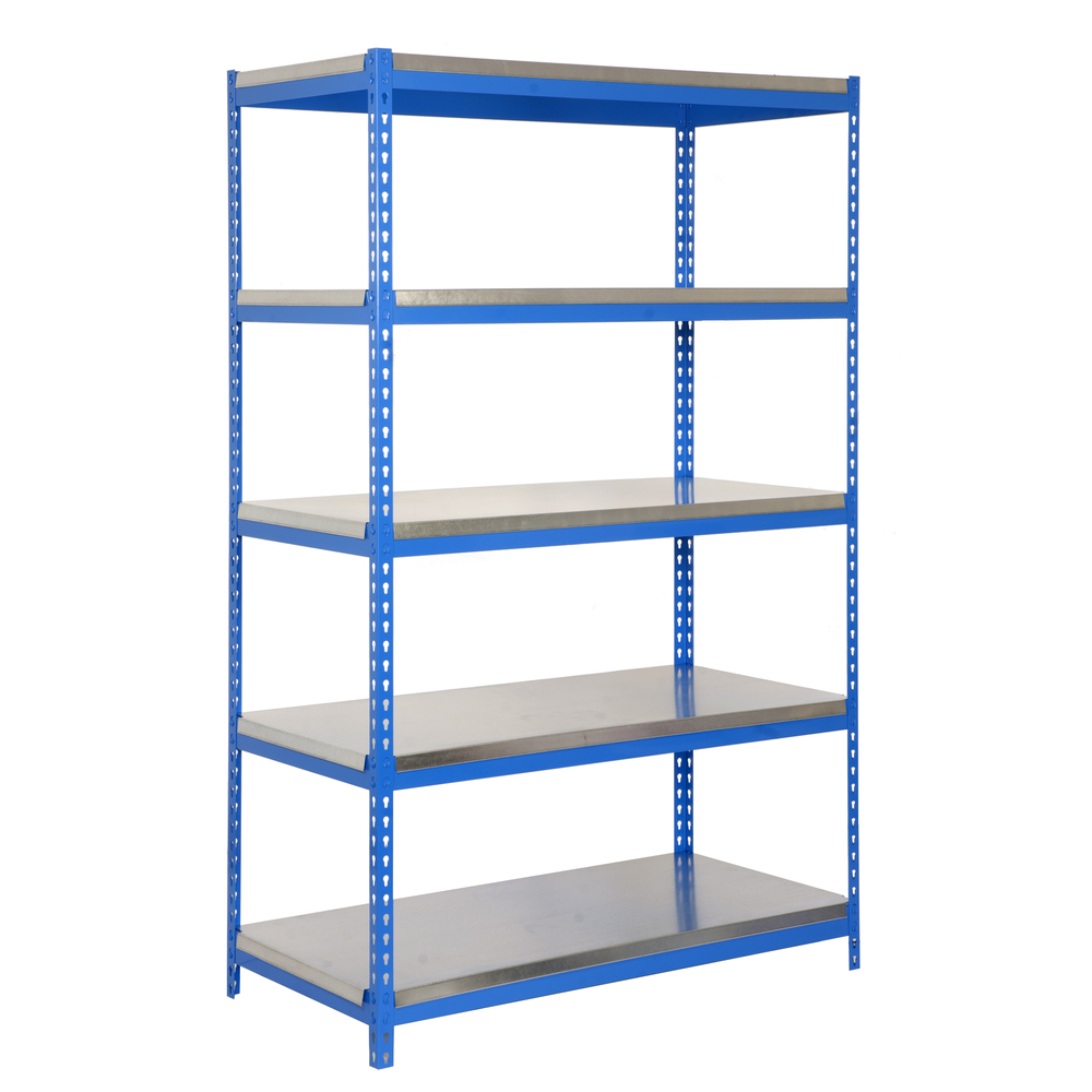 Étagère charge moyenne 300 kg 2000x1200x450 - 5 niveaux Bleu - SIMON RACK - 8435104936849