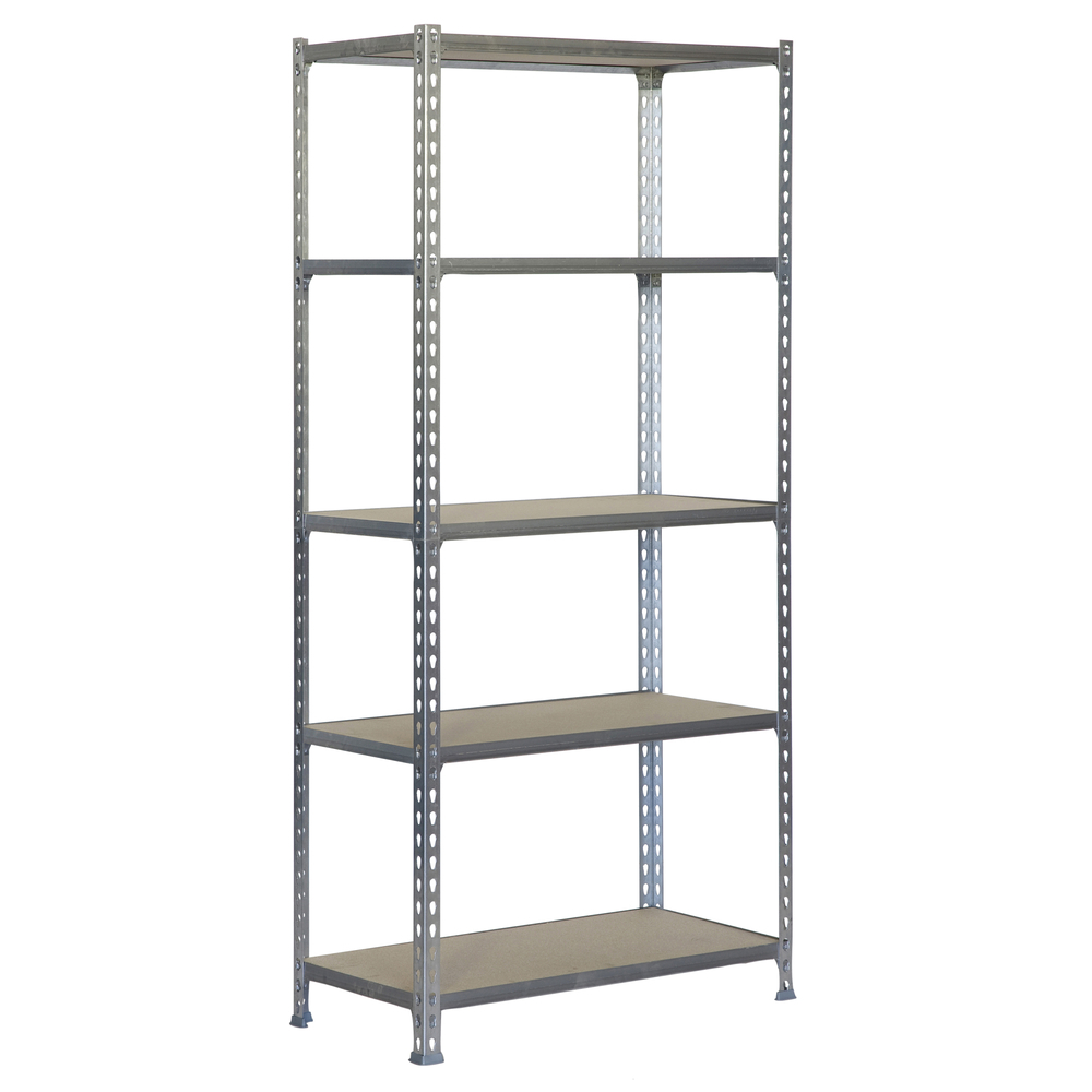 Rayonnage bois-métal léger sans vis 2000x1100x500 - 5 niveaux Bois - SIMON RACK - 8435104937389