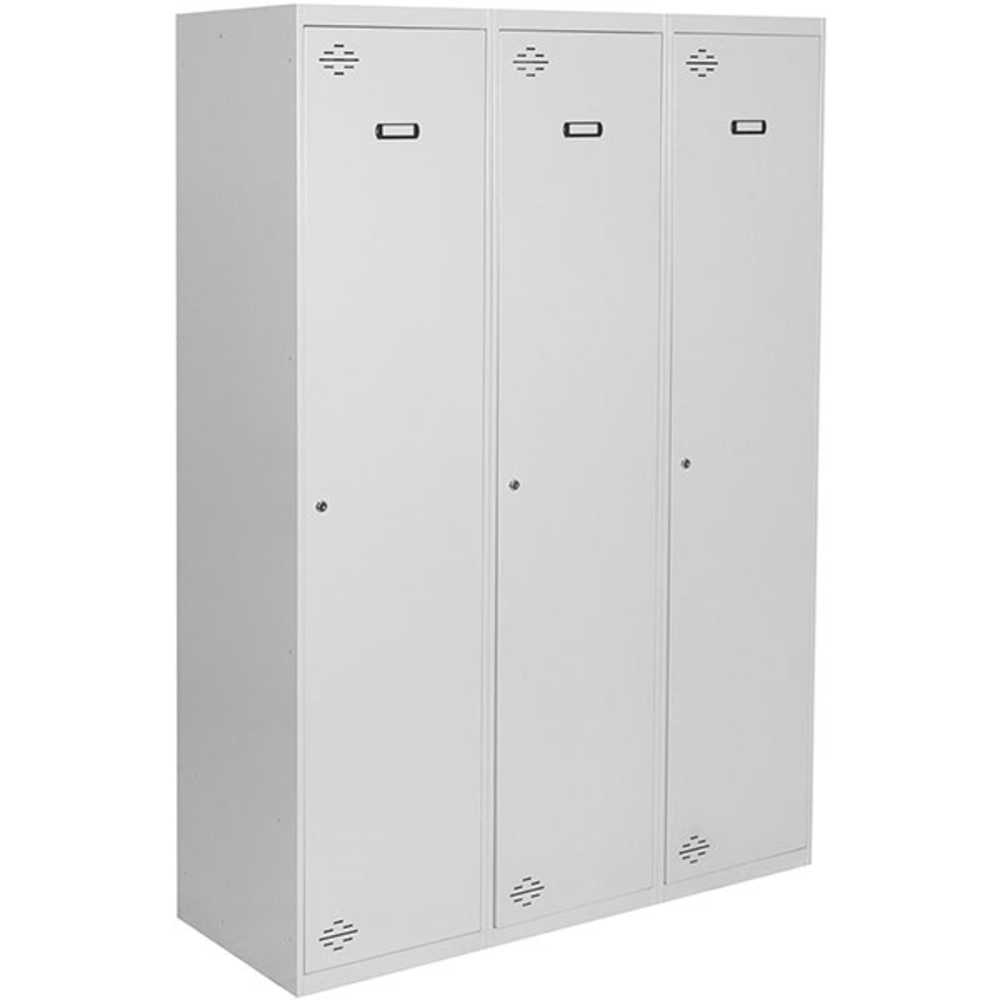 Vestiaire métallique monté 1800x1200x500 - 1 niveau Gris - SIMON RACK - 8435104938034
