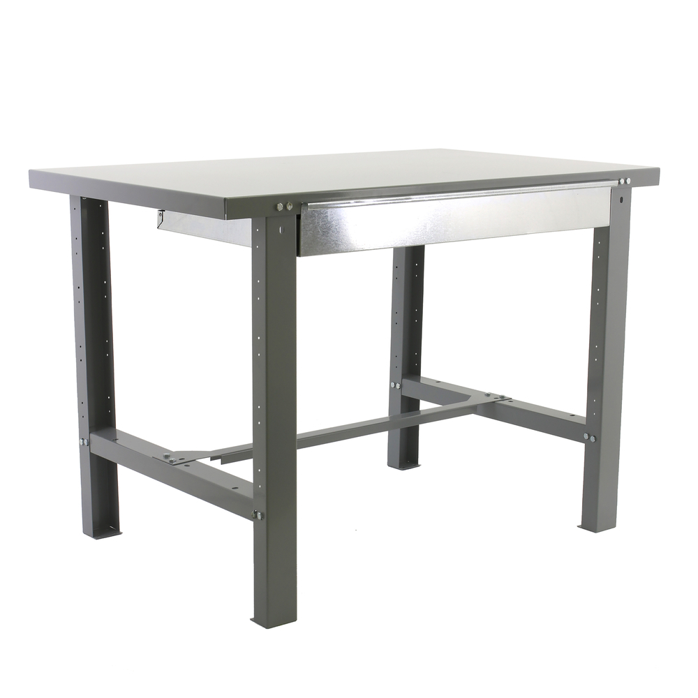 Kit établi Bricolage - 830x1800x730 - 1 niveau Gris - SIMON RACK - 8435104938515