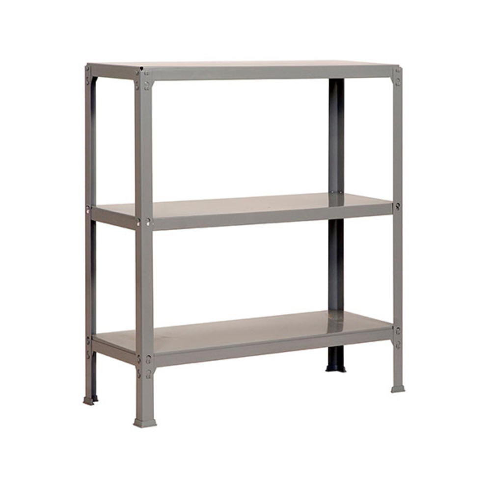 Rayonnage intérieur 900x800x300 - 3 niveaux Gris - SIMON RACK - 8435104938775